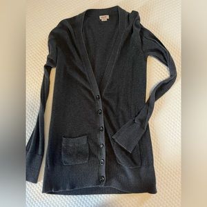 Mossimo dark grey boyfriend long cardigan